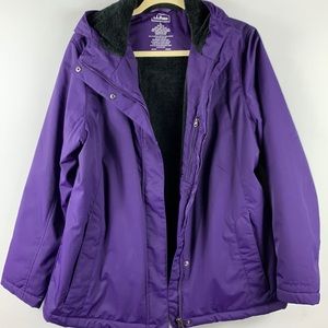 COPY - L.L.Bean Warm Hooded Faux Fur Lined Coat